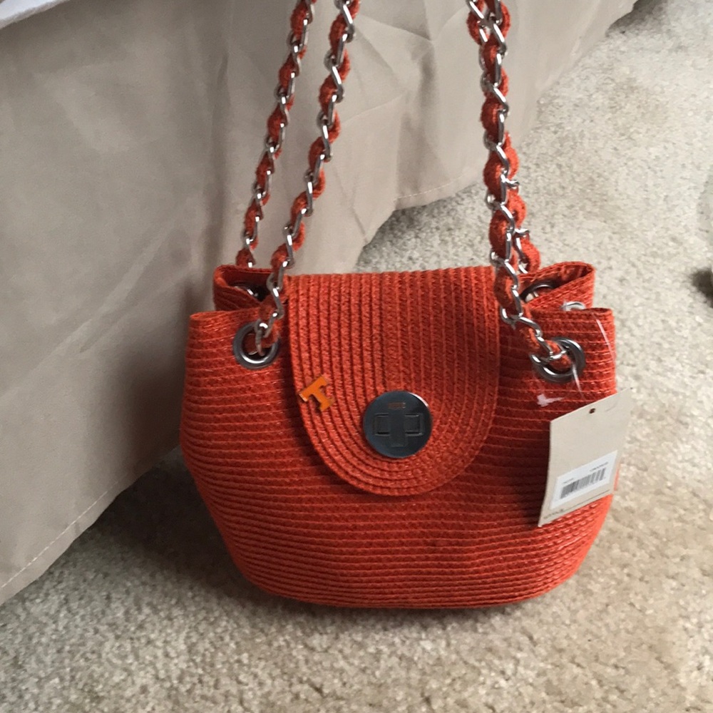 Orange purse with remove UT pin!!